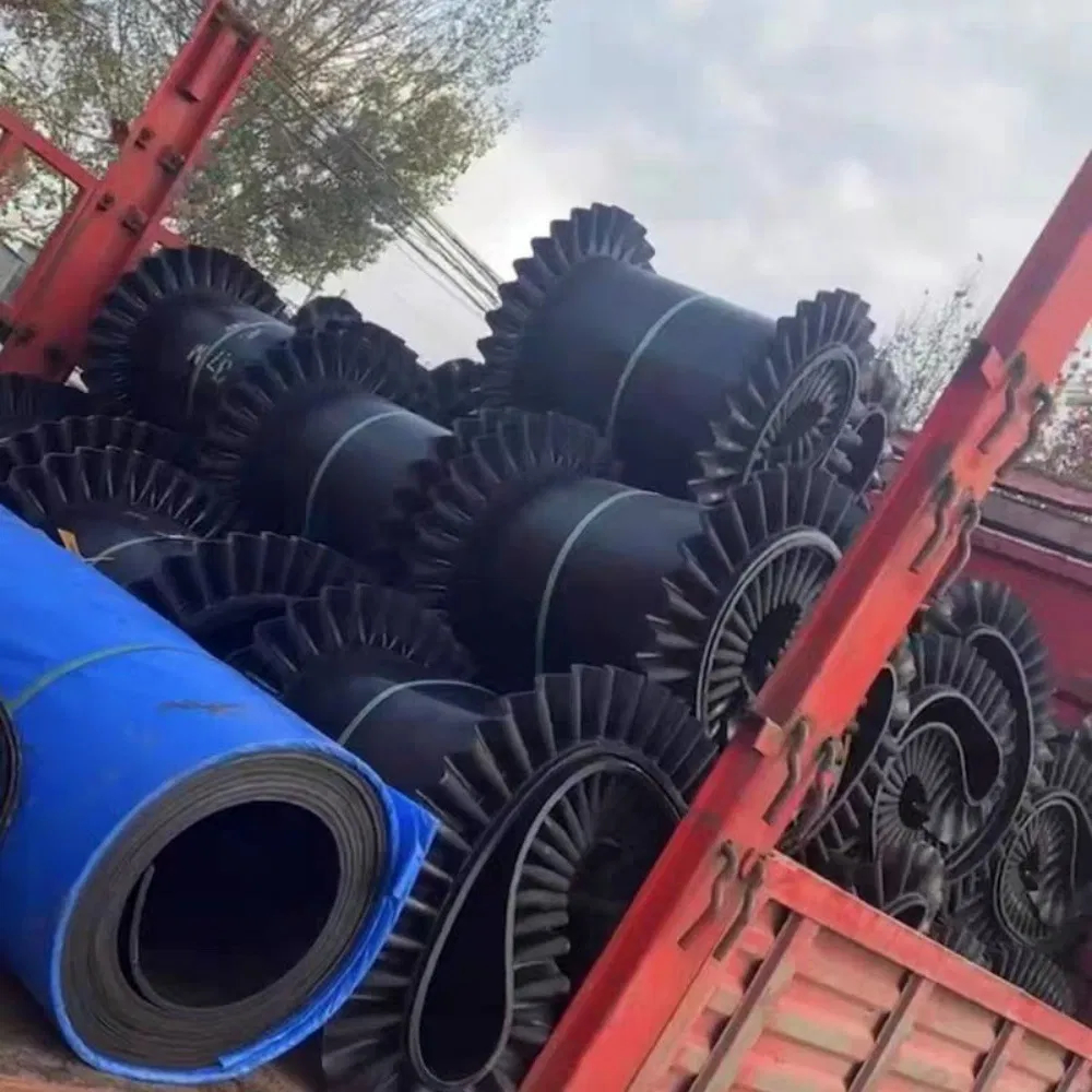 Abrasion-Resistant Rubber Cover Conveyor Belt for Rough and