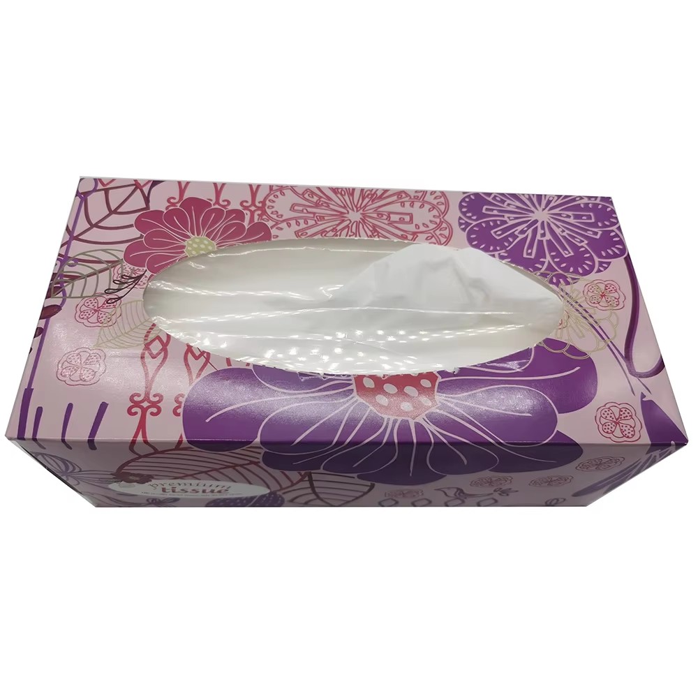 High Quality Square Best Quality Box Paper Facial Tissue Hot
