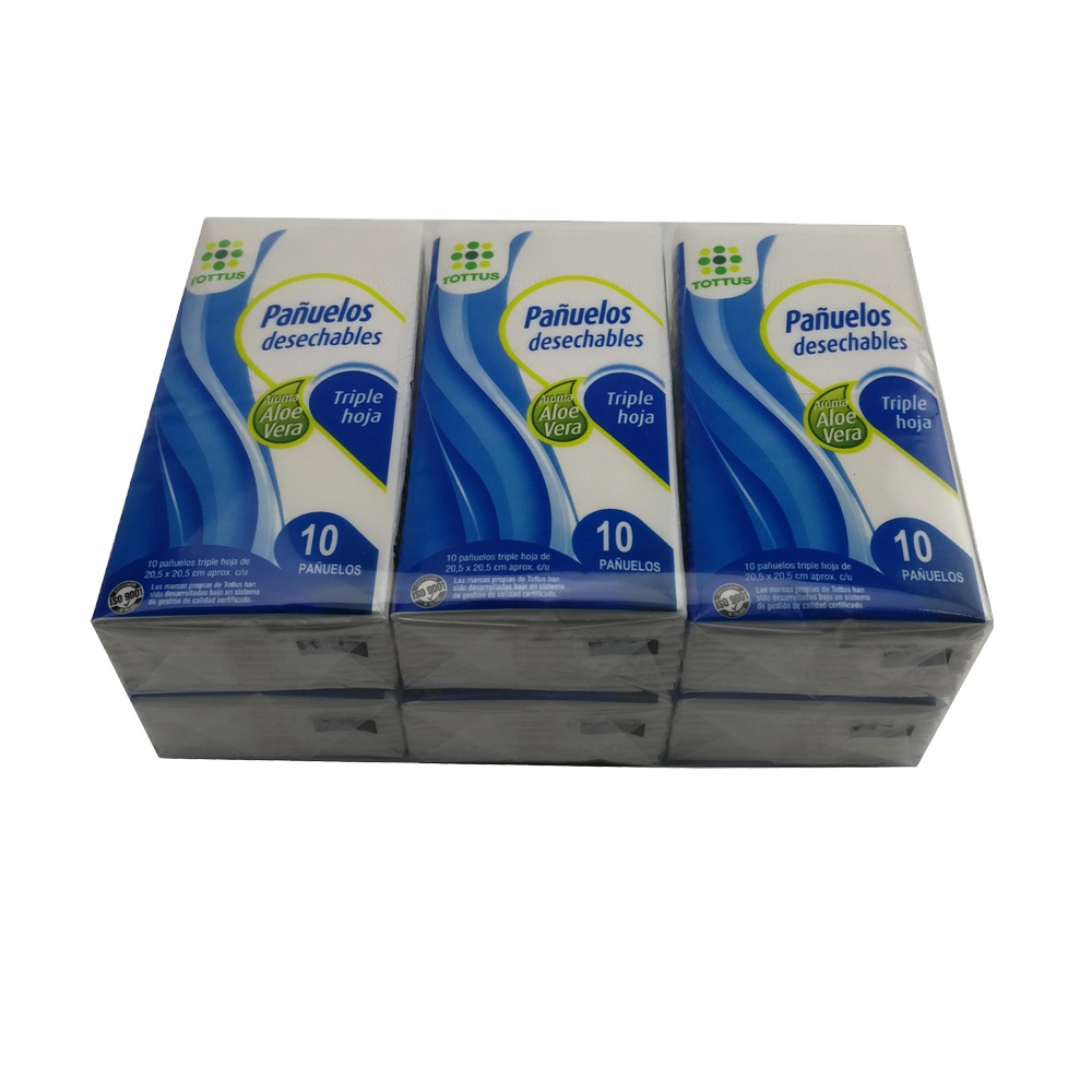 6 packs of specially designed pocket tissue with fragrances