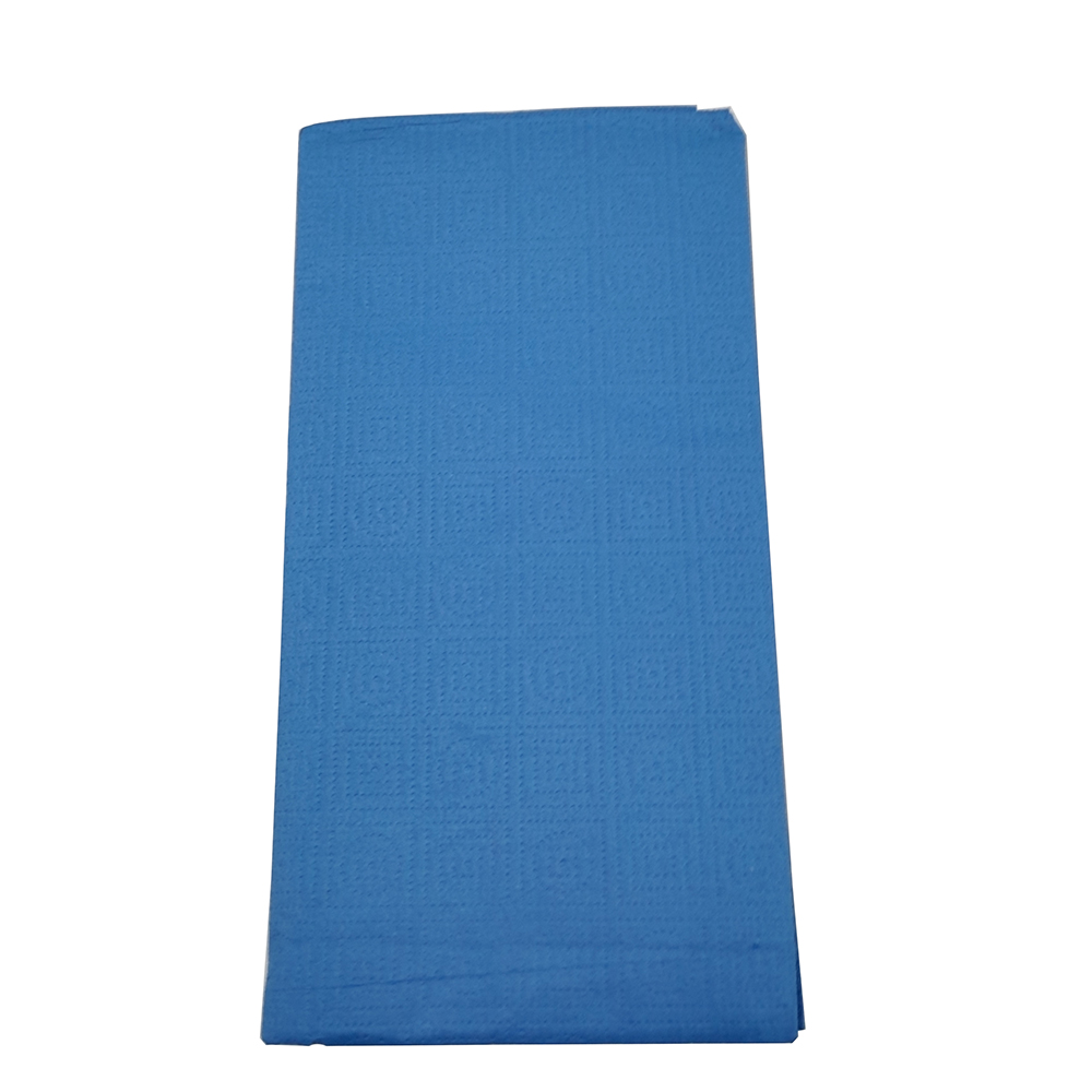 Blue tissue paper tablecloth