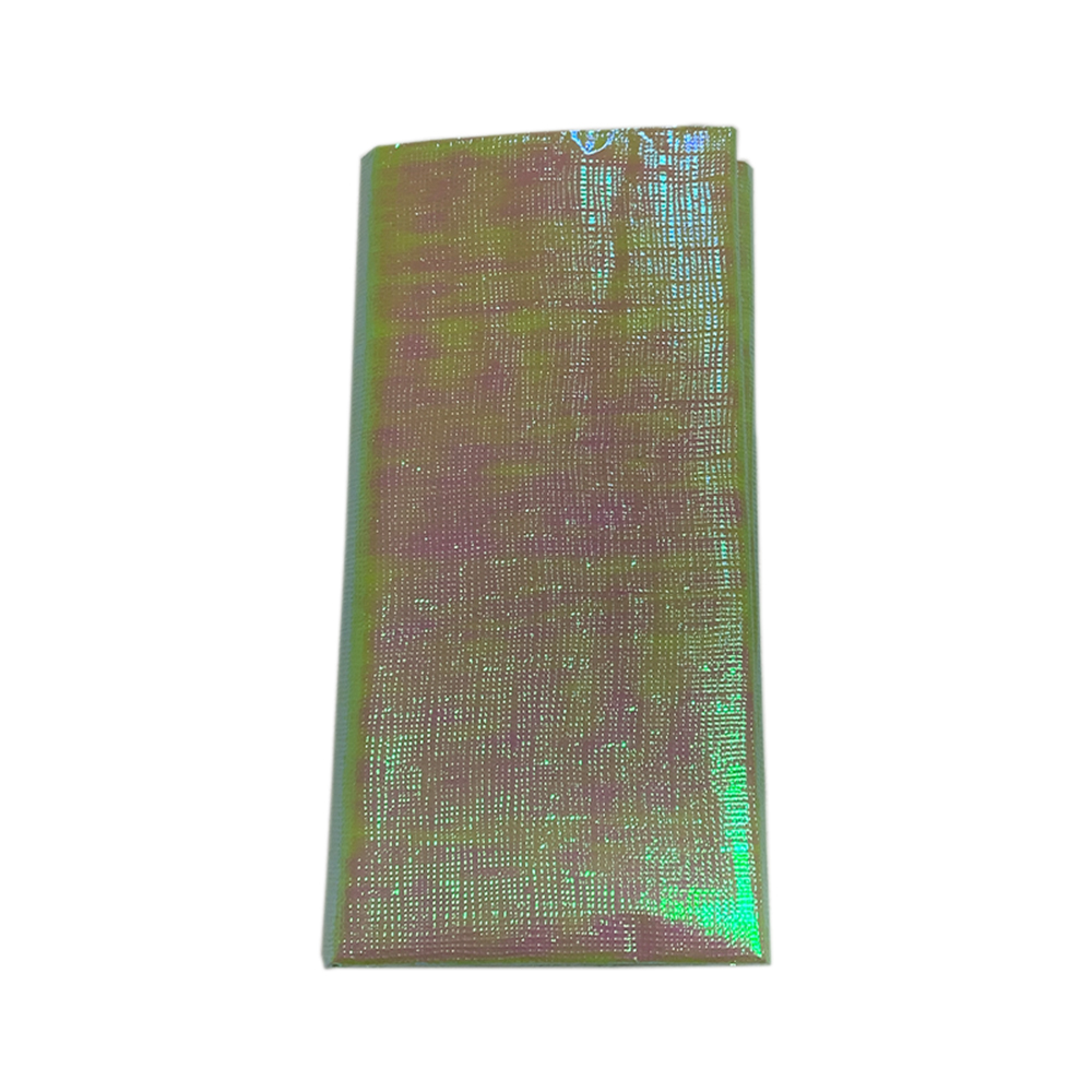 cyan Matte paper with rainbow film coating